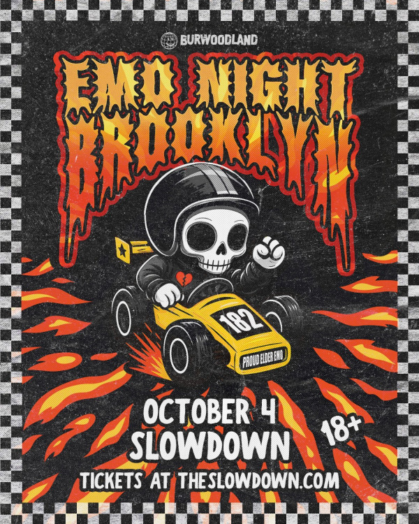 JUST ANNOUNCED! Emo Night Brooklyn is coming to the Main Room on 10/4! Get ready to scream your lungs out and dance while their DJs blast all your favorite emo and pop punk jams. 💀🕺🤘🎟️Don’t wait because Early Bird tickets are on sale now! 

INFO/TIX: theslowdown.com